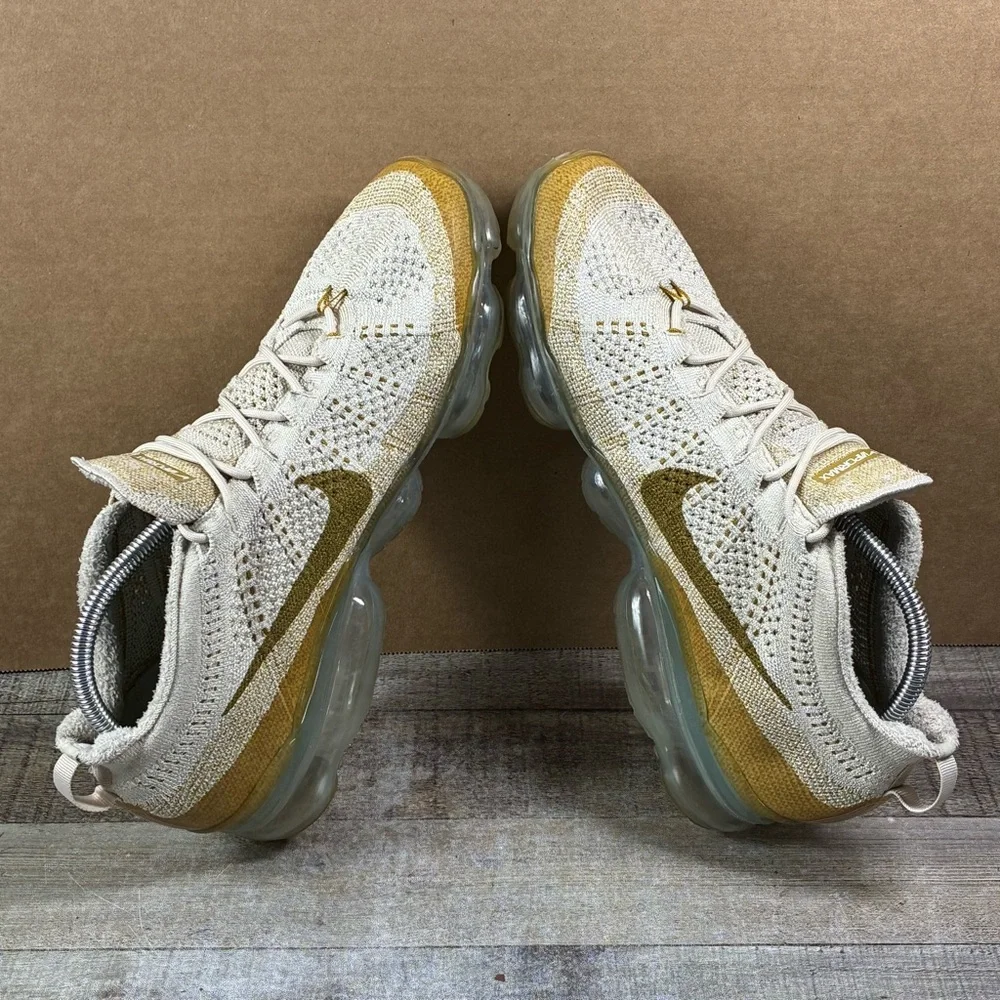Nike Air Vapor Max Flyknit Sandrift Bronzine Men’s Shoes Sneakers Size 11 - Picture 8 of 11